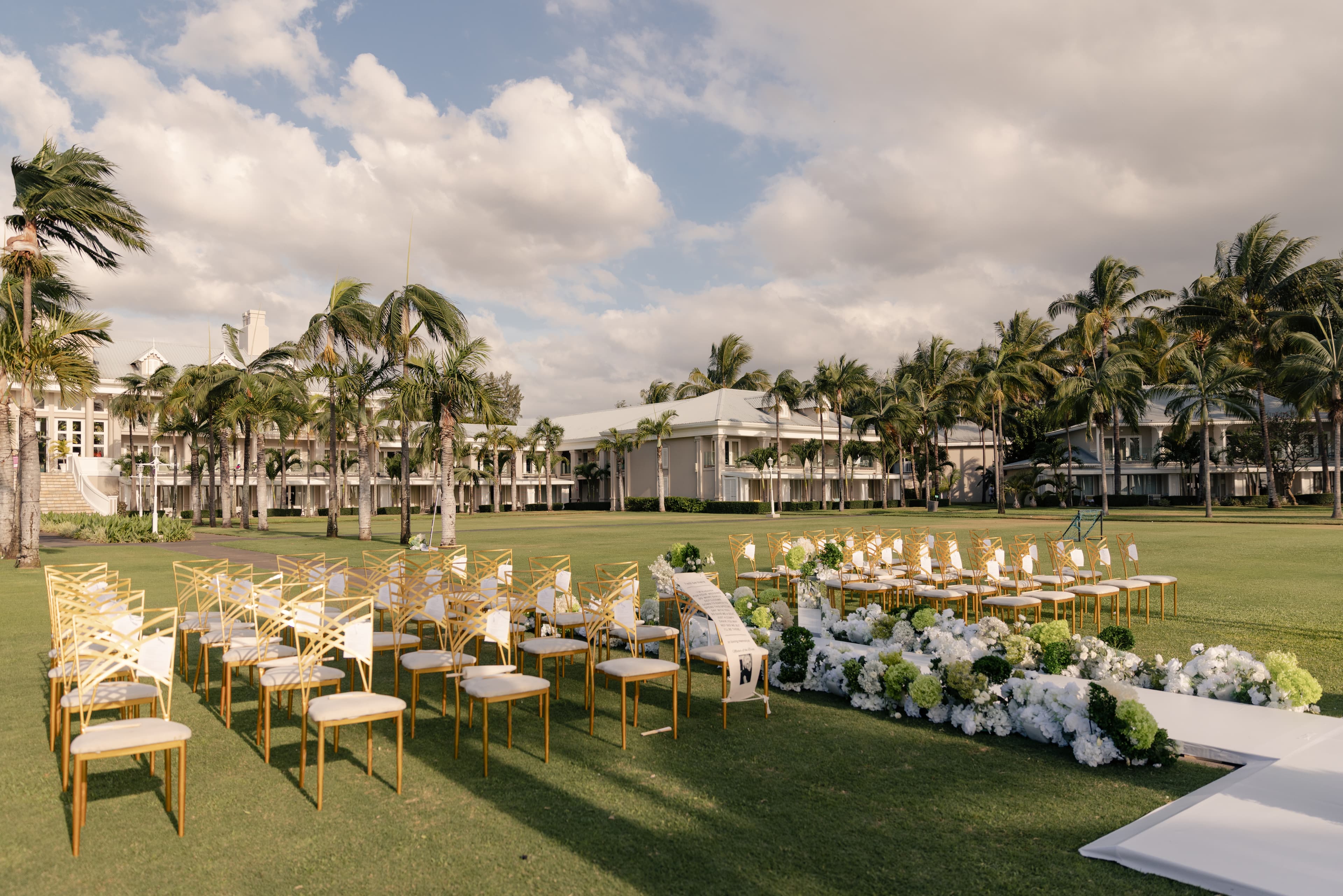 Luxurious wedding ceremony in Mauritius