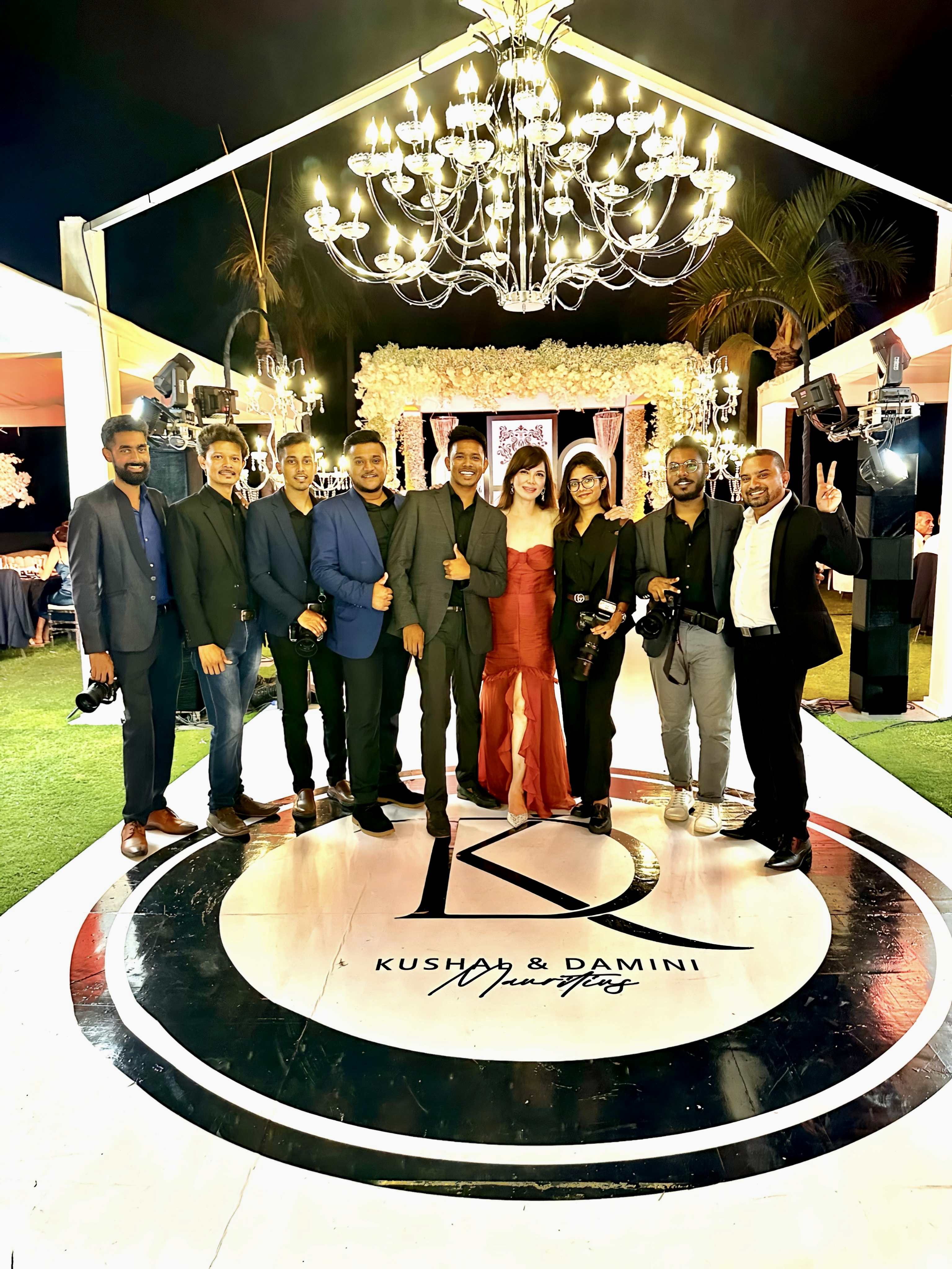 Hermes Events team creating a luxury wedding atmosphere